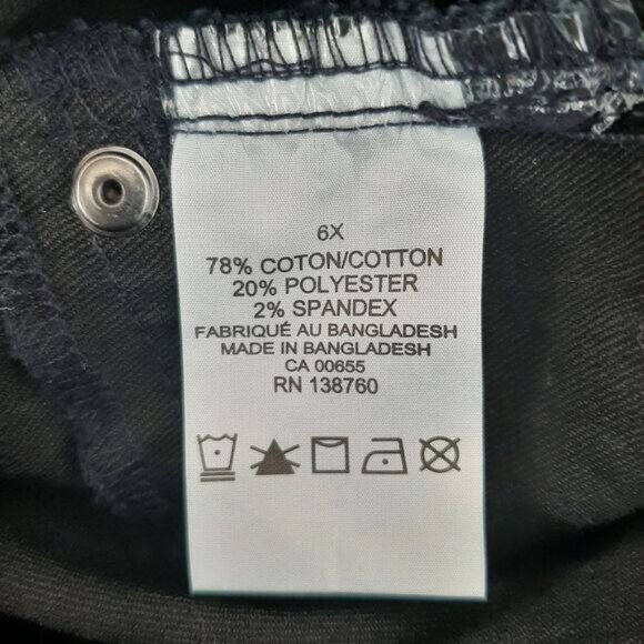 PENNINGTONS d/c JEANS Pull-On Jeggings Pants Black Sz 6X - Picture 10 of 10